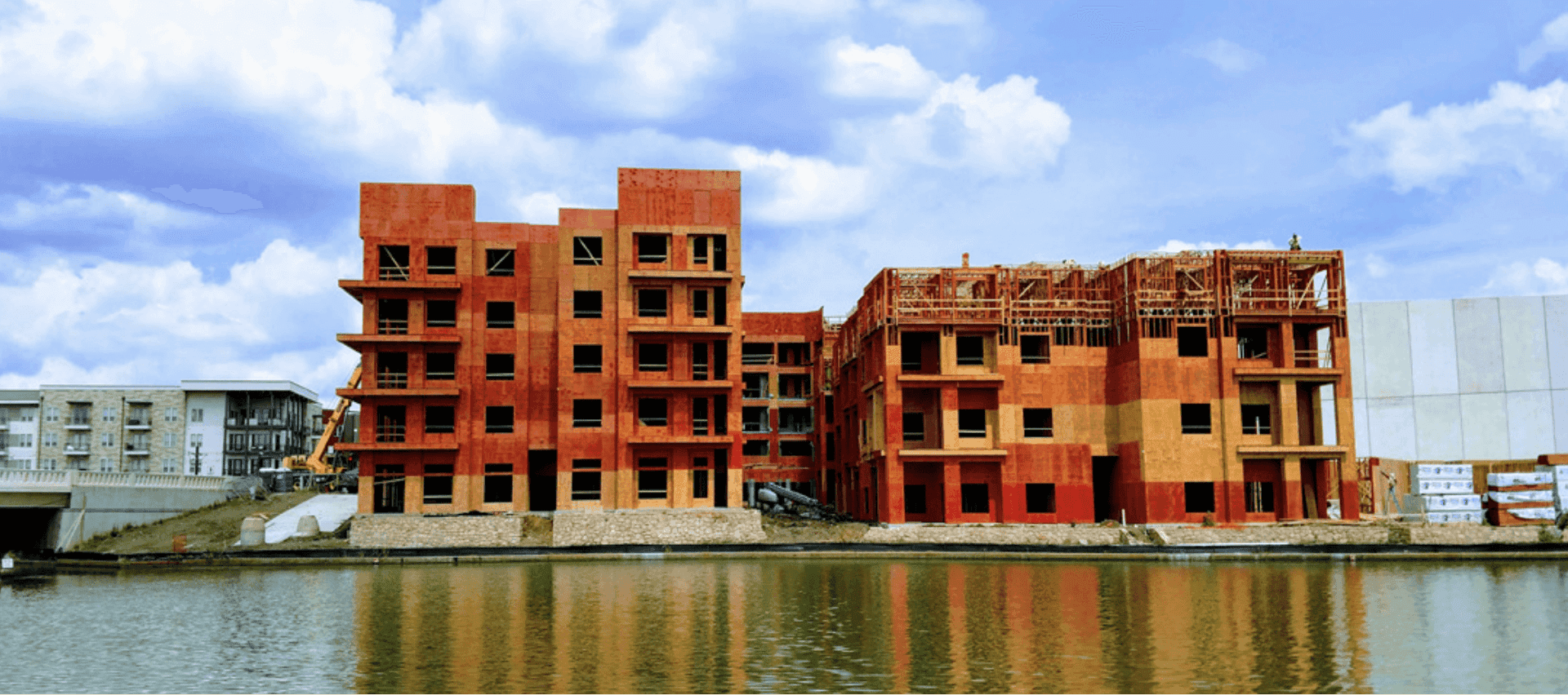 Multi-Family Structure using Huber Fire Treated wood products.